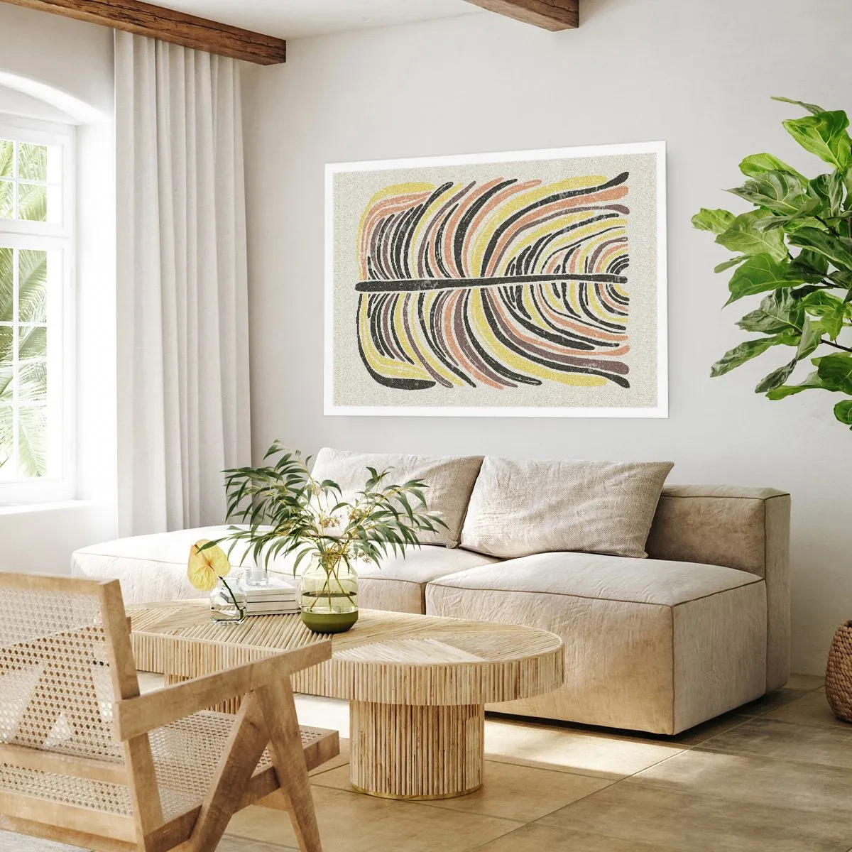 Poster - Abstract: Life to the Full - 40x30 cm