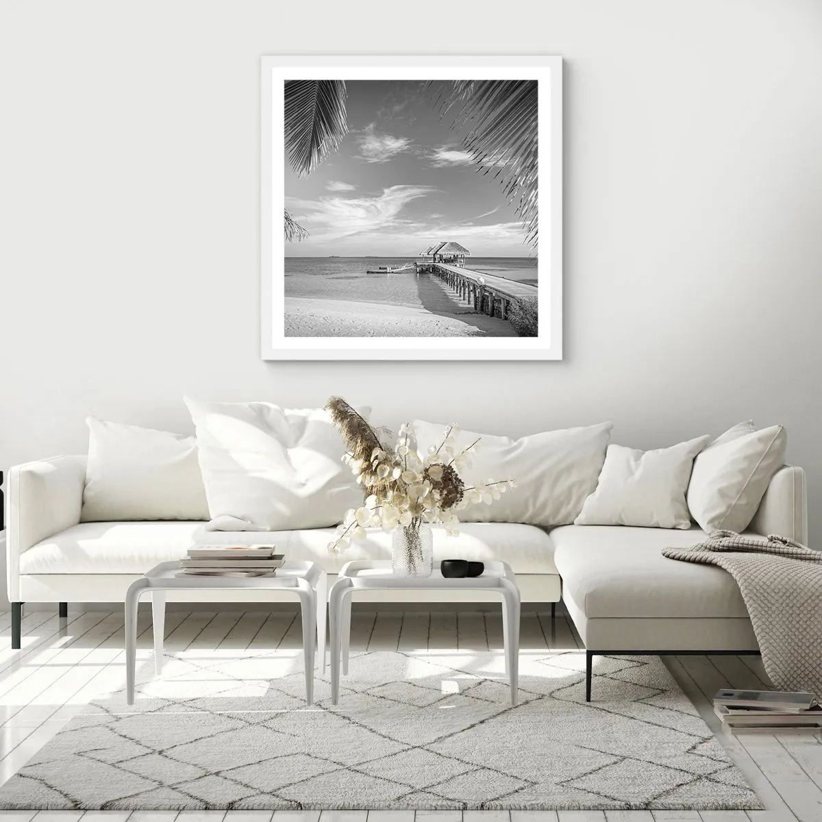 Poster in white frmae - Memory or a Dream? - 60x60 cm