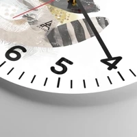 Clock face with numbers