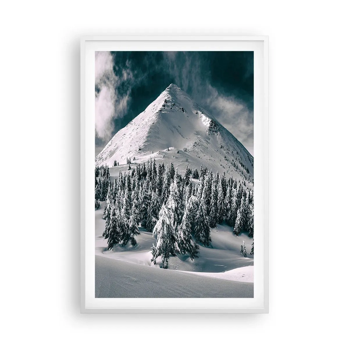 Poster in white frmae - Land of Snow and Ice - 61x91 cm