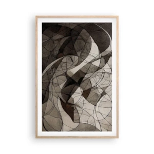 Poster in light oak frame - Circulation of the Colours of the Earth - 61x91 cm