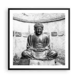 Poster in black frame - At the Source of Peace - 60x60 cm