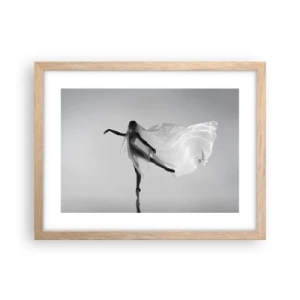 Poster in light oak frame - Lightness and Grace - 40x30 cm