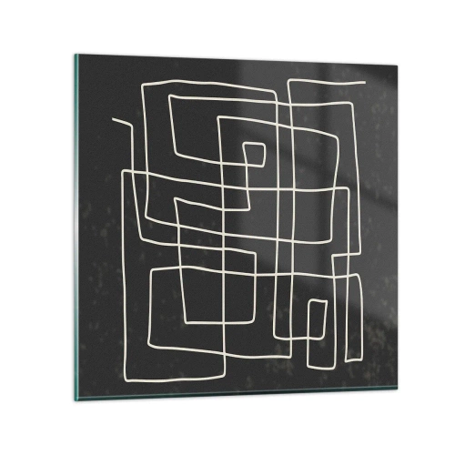 Glass picture - Not Too Straight - 30x30 cm