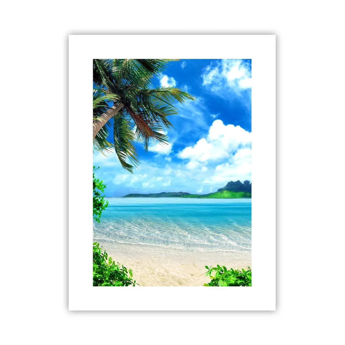 Poster - Blue Tropics - 30x40 cm