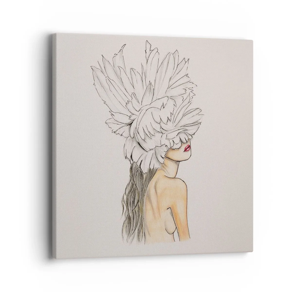 Canvas picture - Crowned Beauty - 40x40 cm
