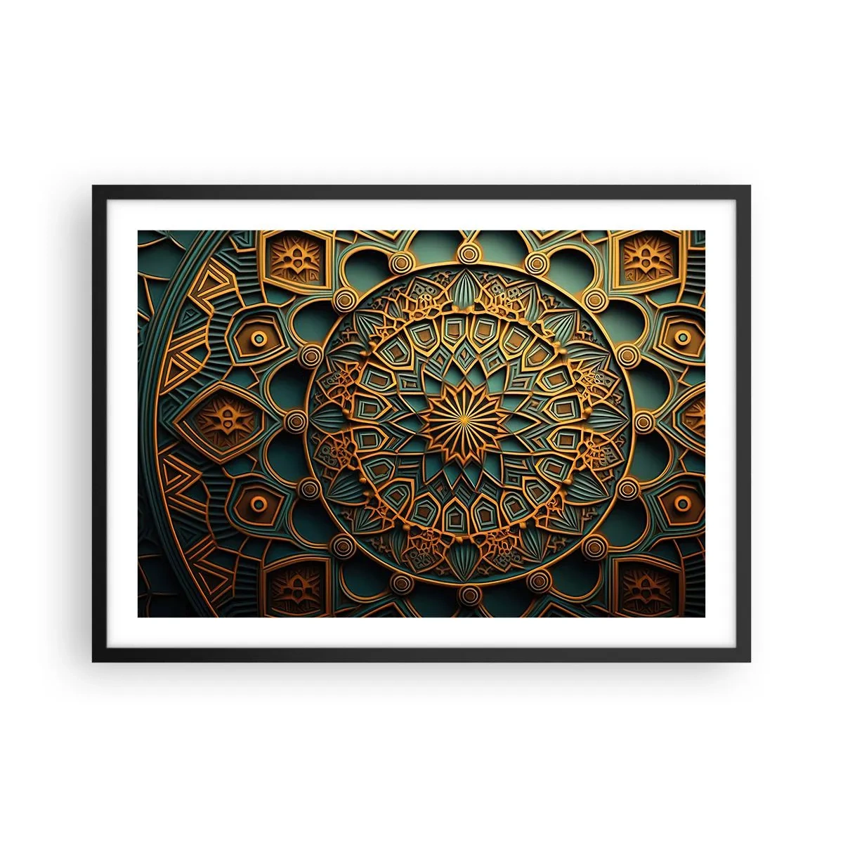 Poster in black frame - In Arabic Style - 70x50 cm