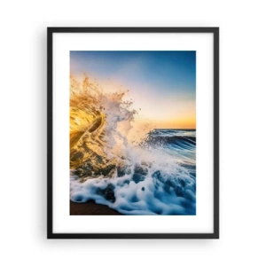 Poster in black frame - Playing with Sand - 40x50 cm