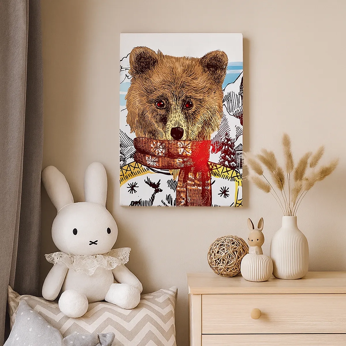 Canvas picture - Little Bear's Hut - 50x70 cm