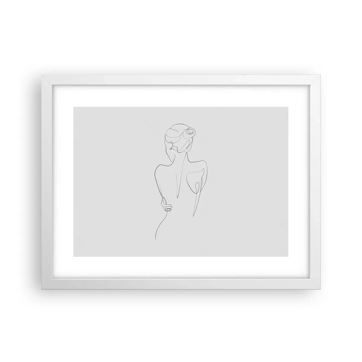 Poster in white frmae - Music of the Body - 40x30 cm