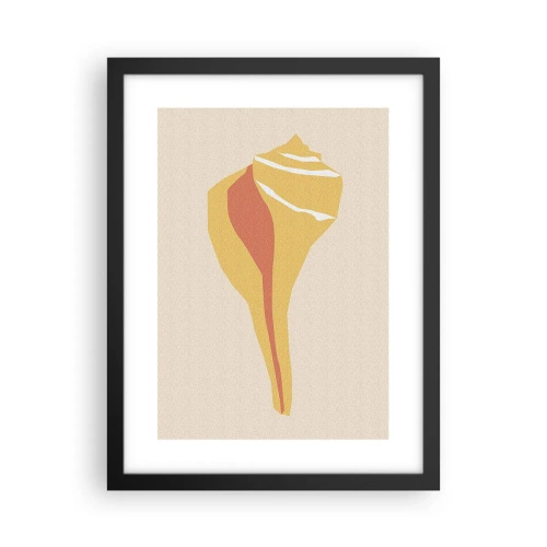 Poster in black frame - Organic Abstract - Rise - 30x40 cm