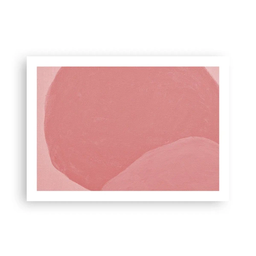 Poster - Organic Composition In Pink - 70x50 cm
