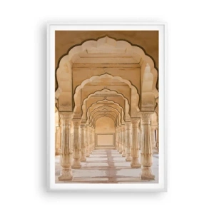 Poster in white frmae - In Maharaja's Palace - 70x100 cm