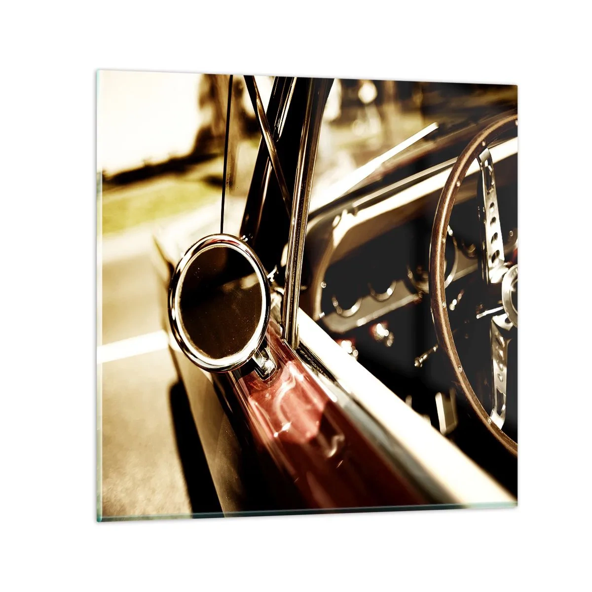 Glass picture - Car with a Soul - 60x60 cm