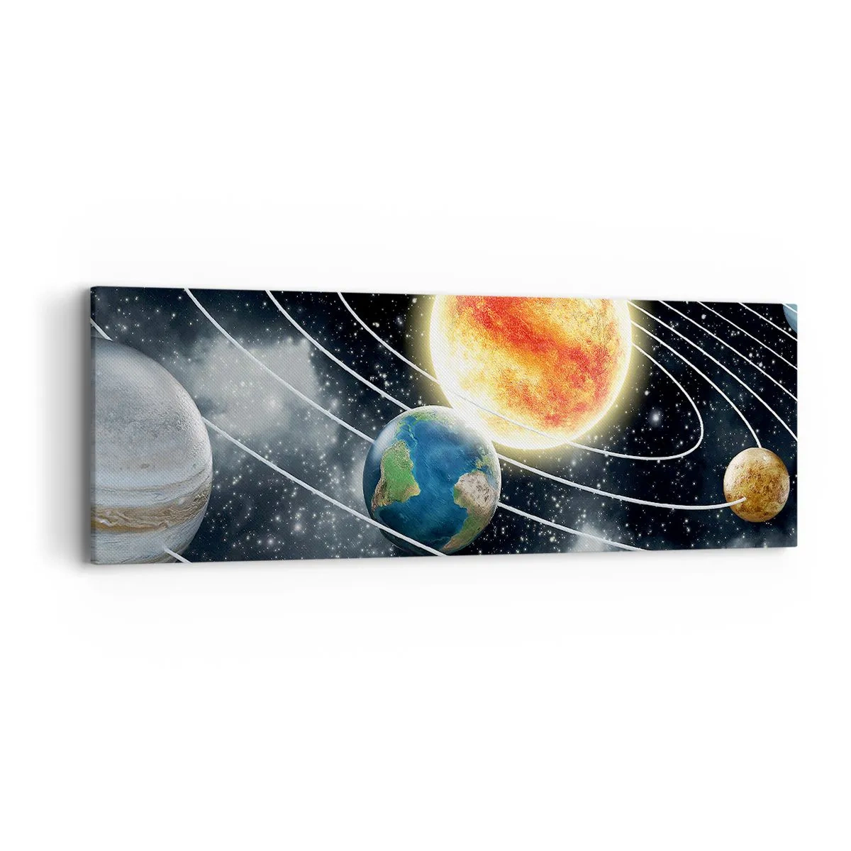 Canvas picture - Space Dance - 90x30 cm