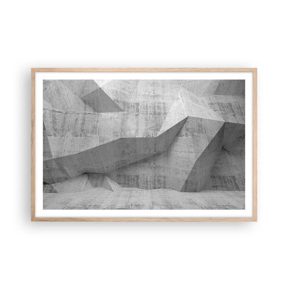 Poster in light oak frame - Real Challenge - 91x61 cm