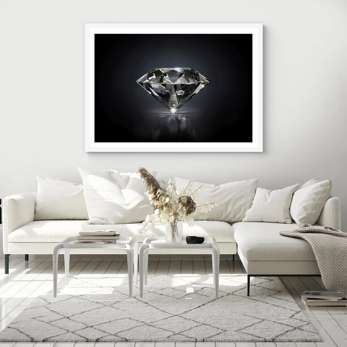 Poster in white frmae - Girls' Best Friend - 50x40 cm