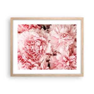 Poster in light oak frame - Pink Dreams - 50x40 cm