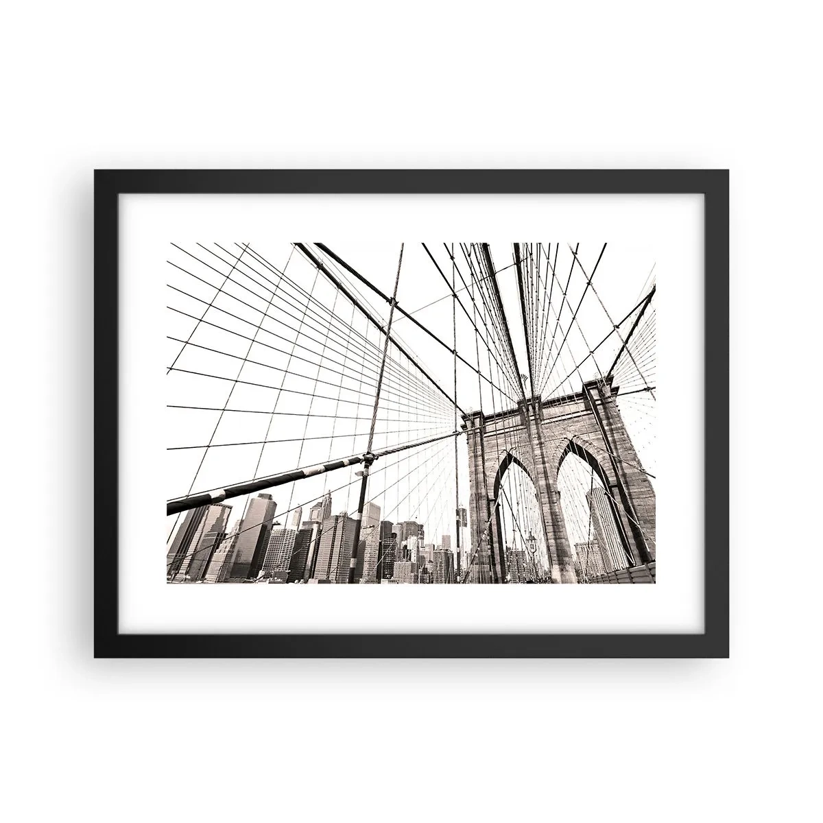 Poster in black frame - New York Cathedral - 40x30 cm
