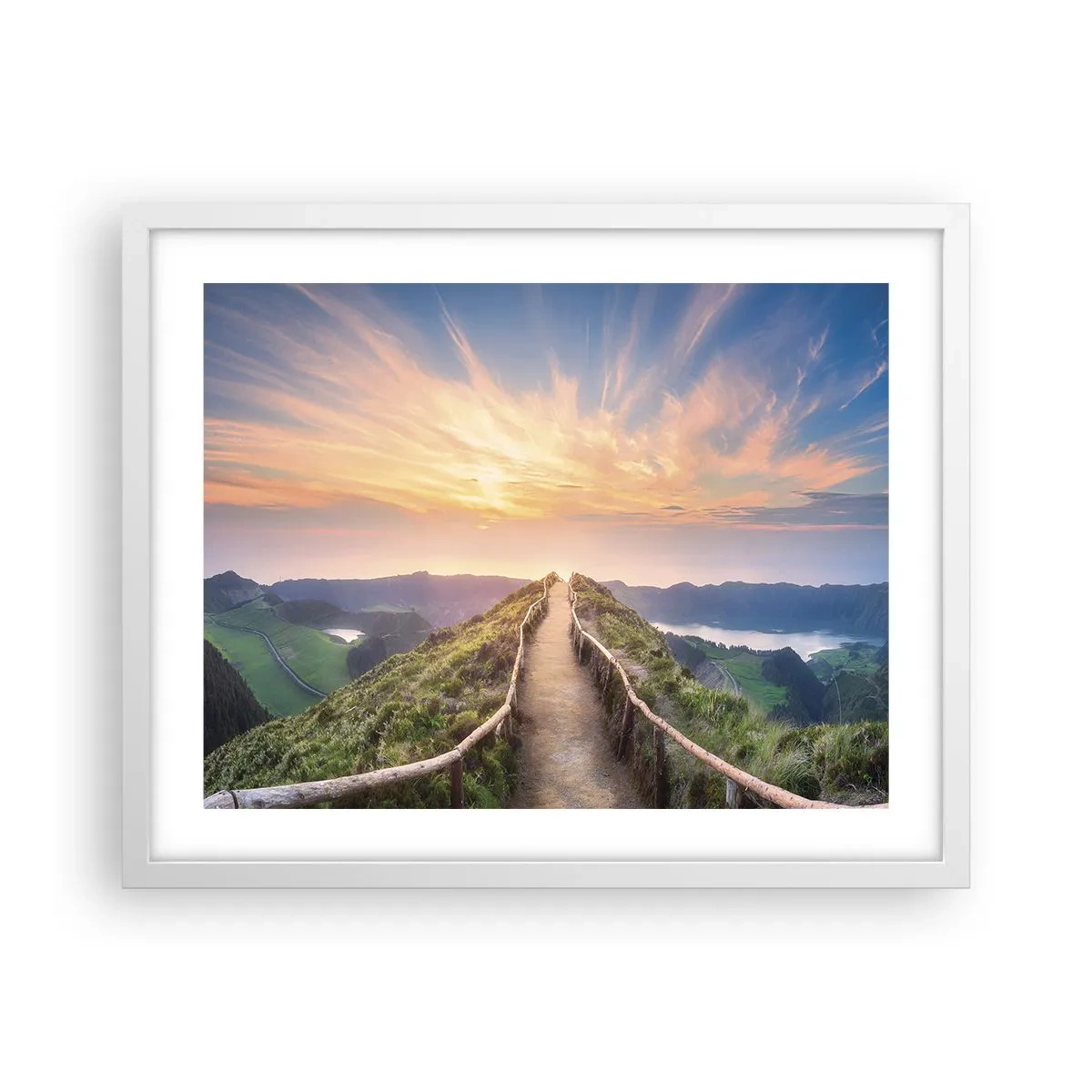 Poster in white frmae - Close to Heaven - 50x40 cm
