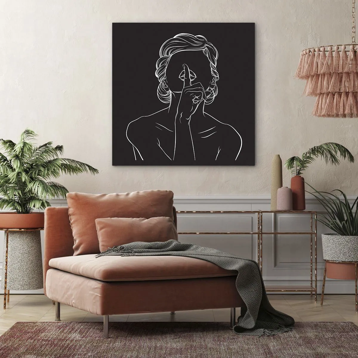 Canvas picture - Beauty Blossoms in Soul - 50x50 cm