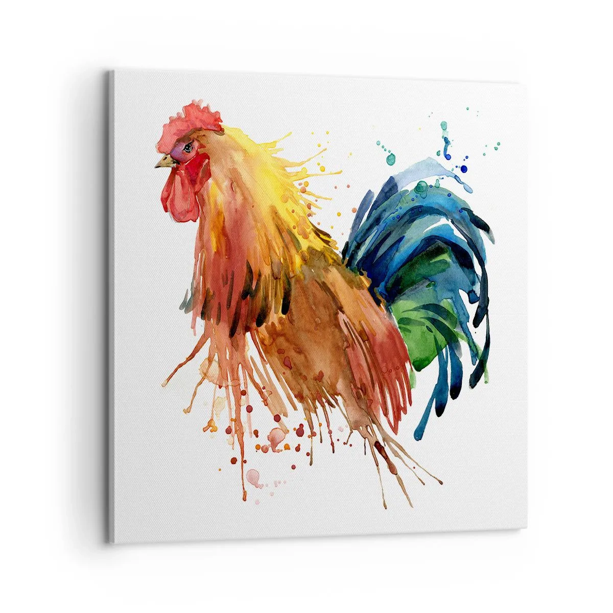 Canvas picture - King Rooster - 60x60 cm