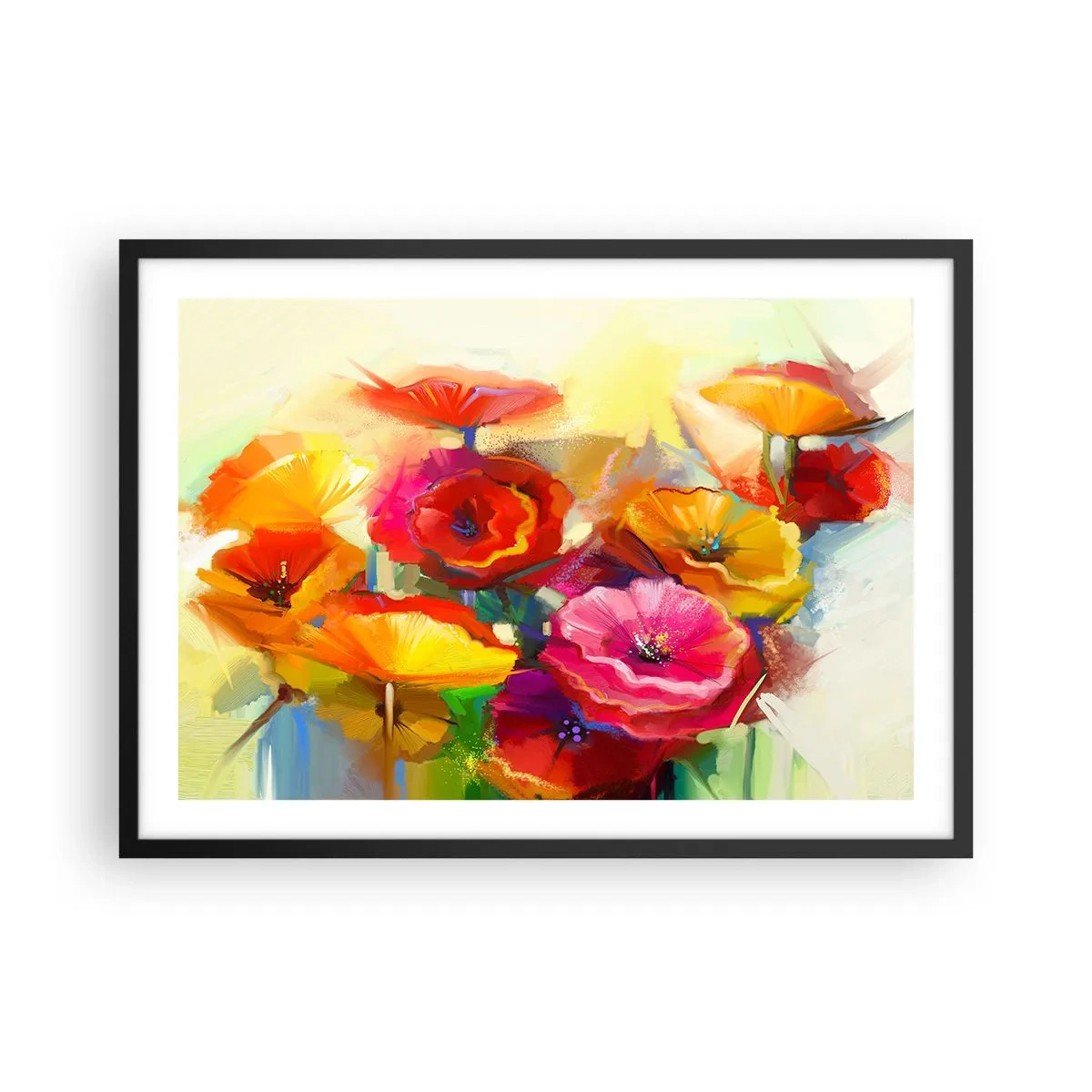 Poster in black frame - Not Only Red - 70x50 cm
