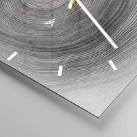 Clock face with lines