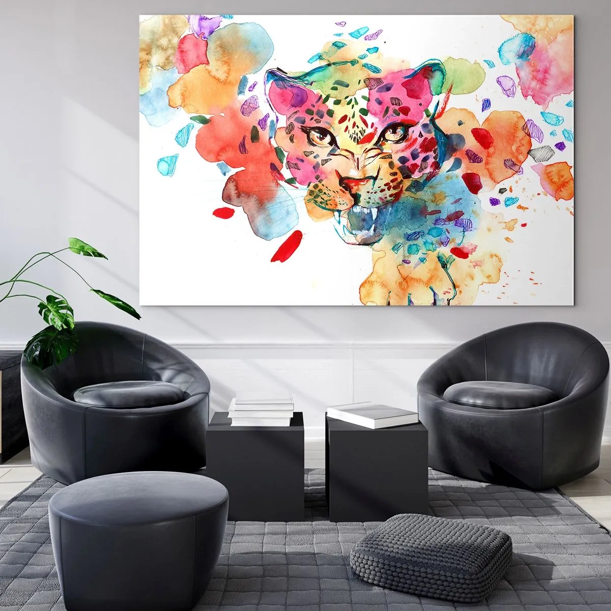 Glass picture - Beauty and the Beast - 100x70 cm