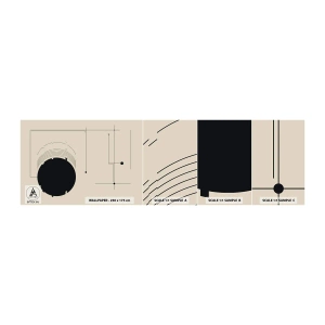 Photo Wallpaper Sample Standard Eco - Springy and Dynamic Composition - Geometric, Minimalism, Aesthetic - 100x30 cm