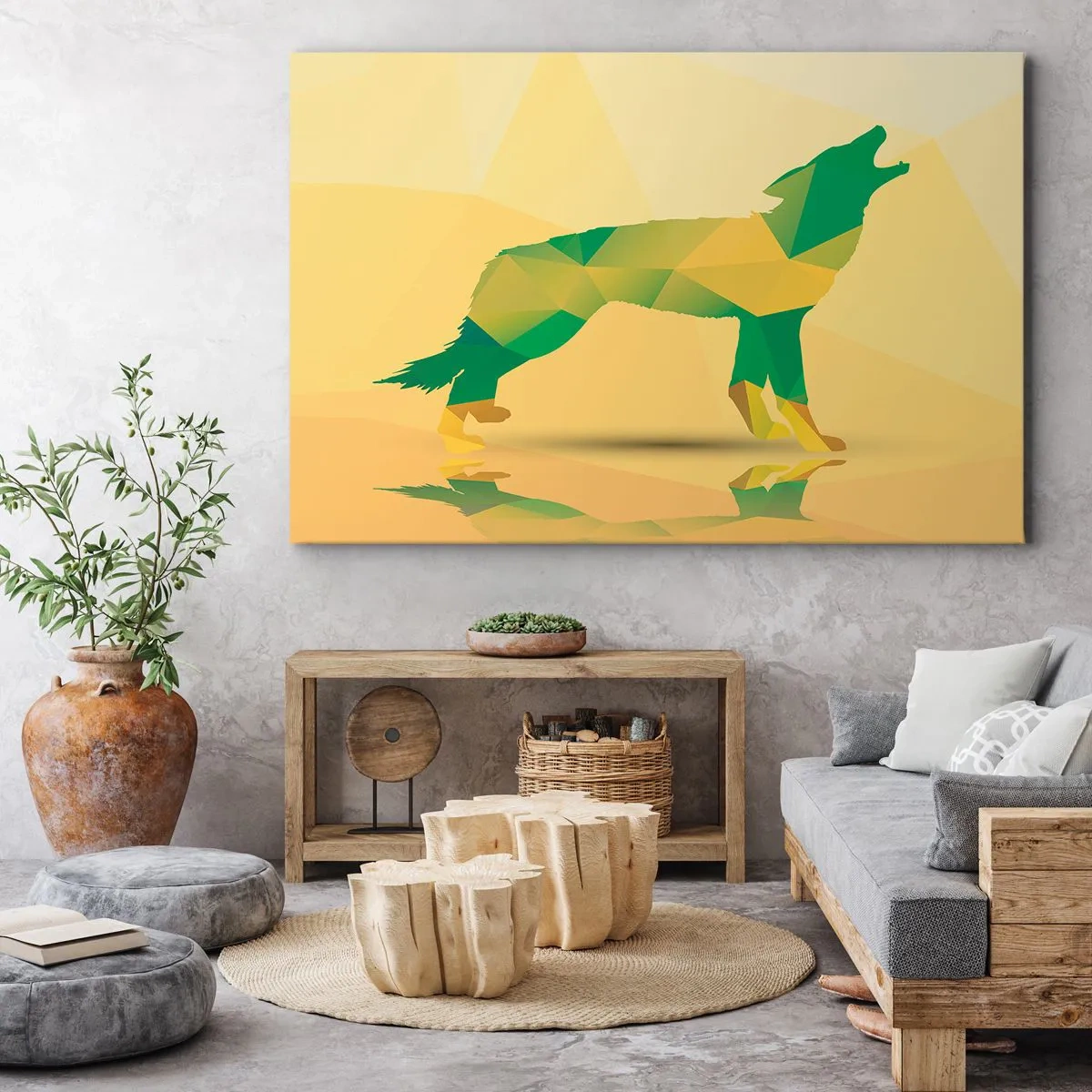 Canvas picture - Lone Wolf - 100x70 cm