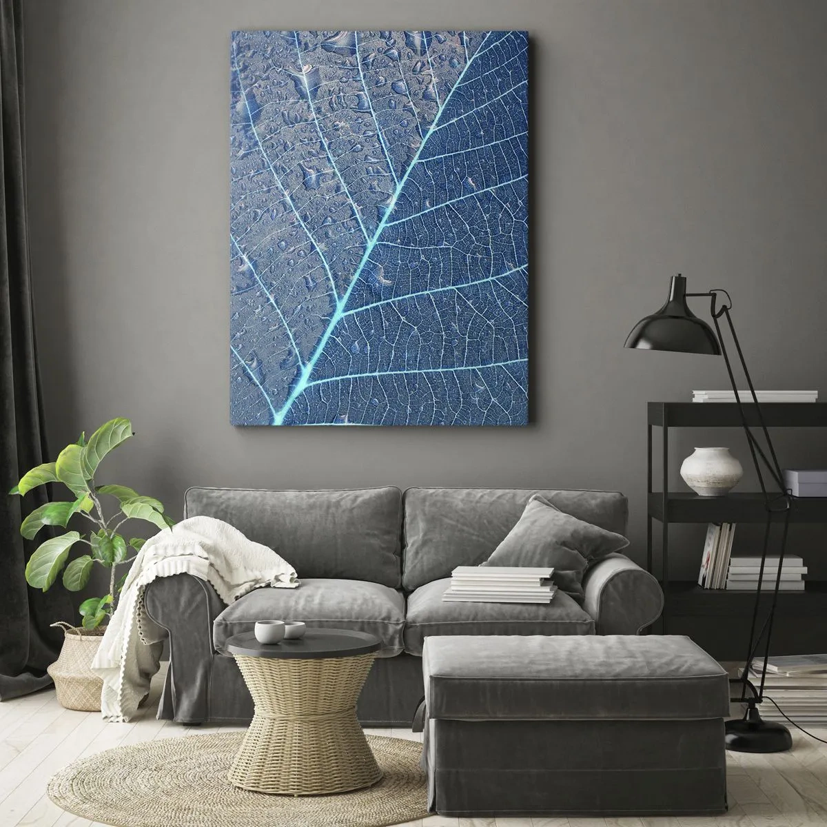 Canvas picture - Life in the Blue - 45x80 cm