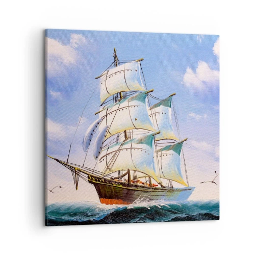 Canvas picture - Proudly with Wind - 50x50 cm