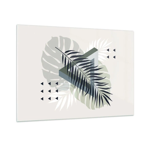 Glass picture - Nature and Geometry - Two Orders? - 100x70 cm