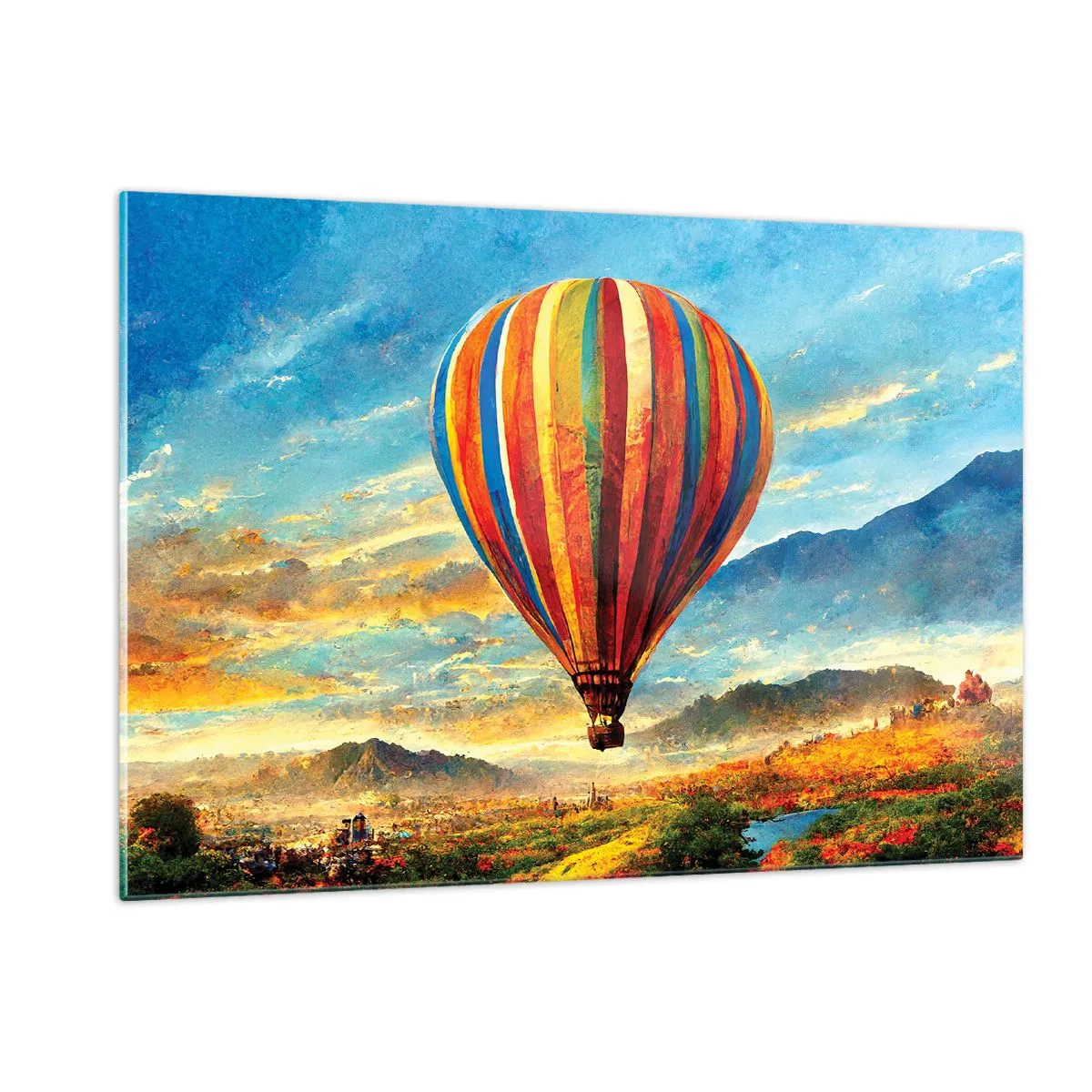 Glass picture - More Can Be Seen in Silence - 120x80 cm