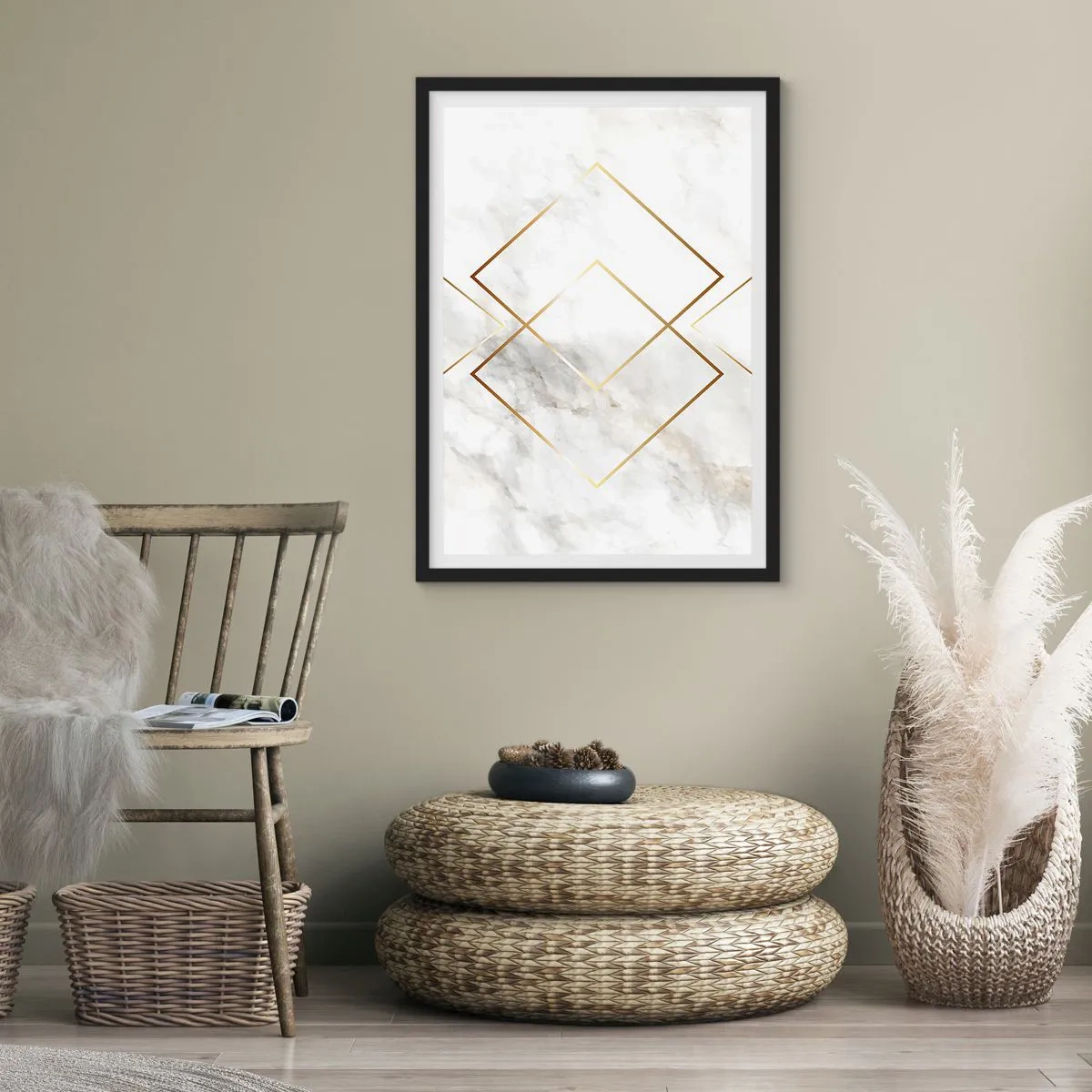 Poster in black frame - View over Infinity - 70x100 cm