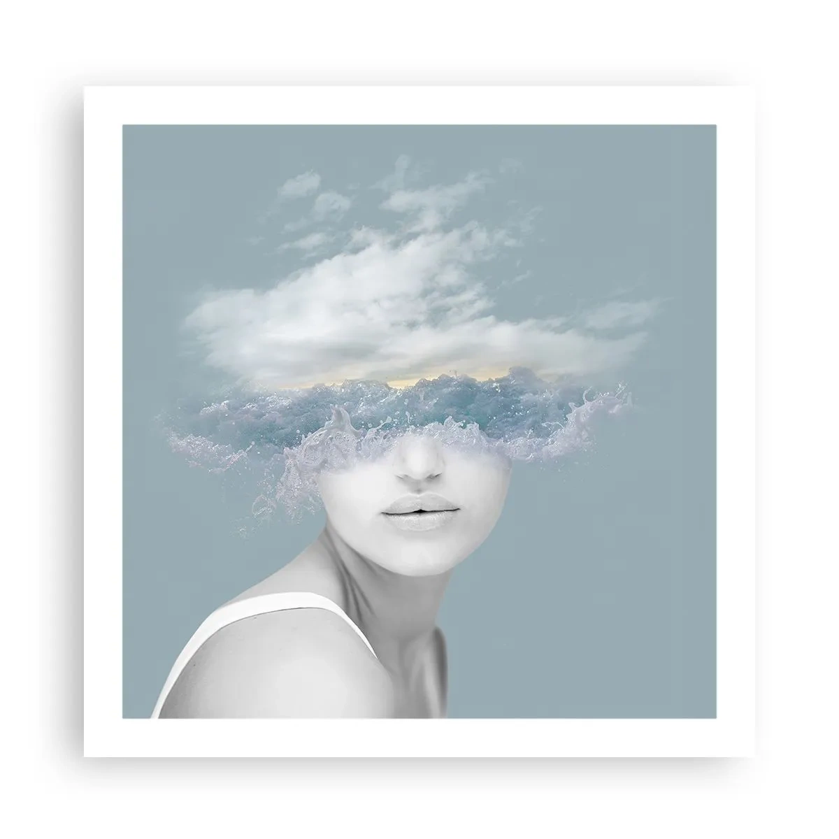 Poster - With the Head In the Clouds - 60x60 cm