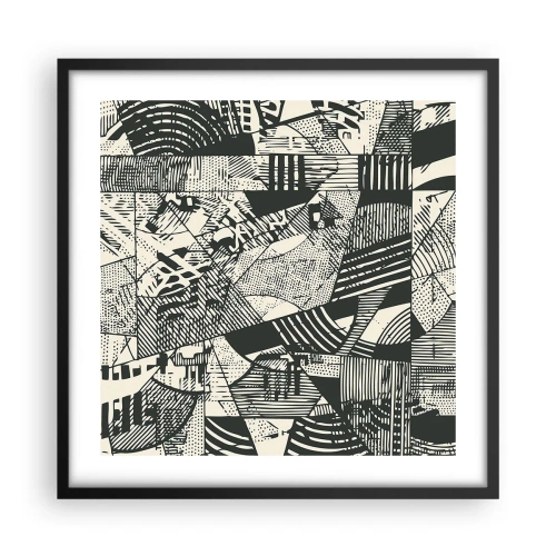 Poster in black frame - Dynamics of Contemporaneity - 50x50 cm