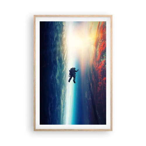 Poster in light oak frame - Confronting the Universe - 61x91 cm