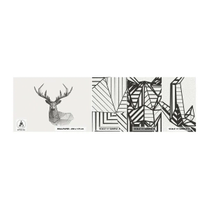Photo Wallpaper Sample Standard Eco - Derr in Cubist Style - Abstraction, Deer, Animals - 100x30 cm