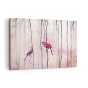 Canvas picture - Tale of a Pink Forest - 100x70 cm