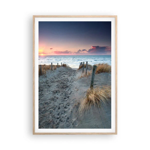 Poster in light oak frame - You Have Spilled a Rainbow of Sparkles… - 70x100 cm