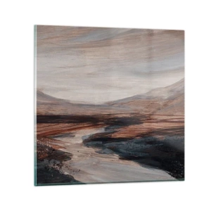 Glass picture - Quiet Valley - 40x40 cm