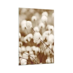 Glass picture - Fluffy field - 80x120 cm