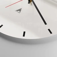 Clock face with lines