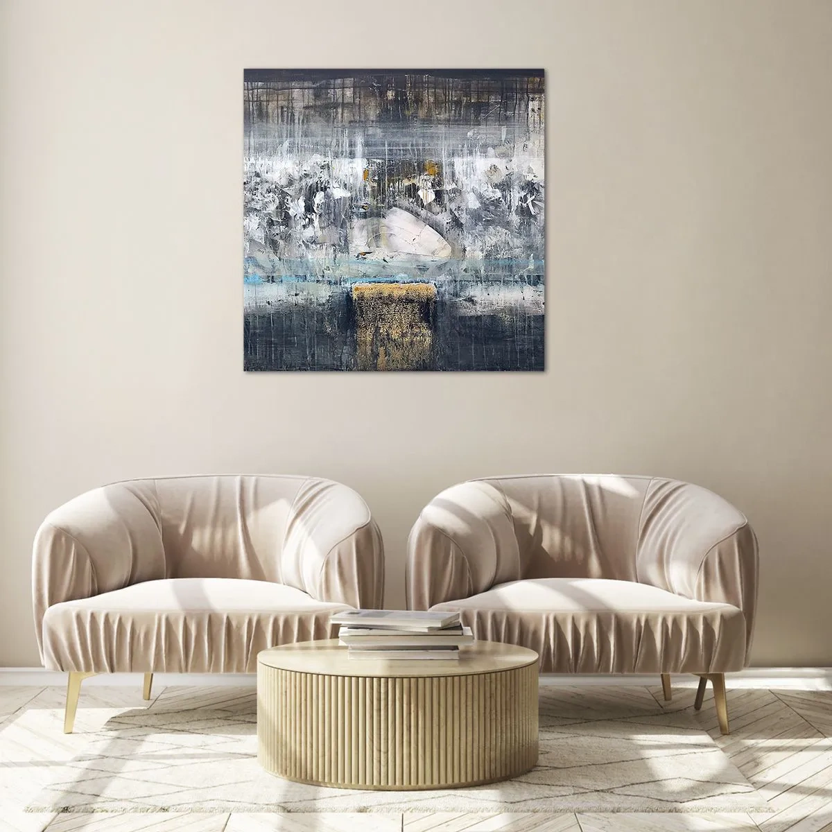 Glass picture - Icy Path - 70x70 cm