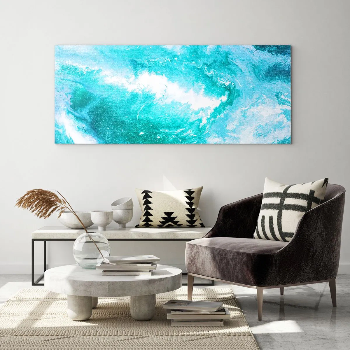 Glass picture - At the Heart of Element - 90x30 cm