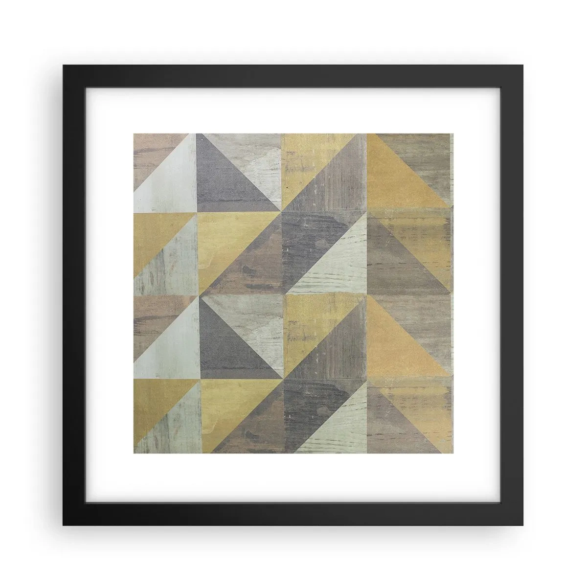 Poster in black frame - The Art. of Triangles - 30x30 cm
