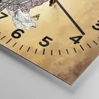 Clock face with numbers