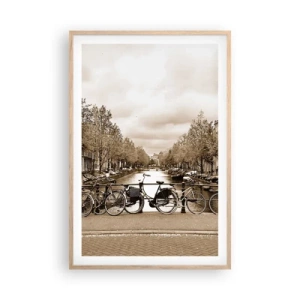 Poster in light oak frame - Dutch Atmosphere - 61x91 cm